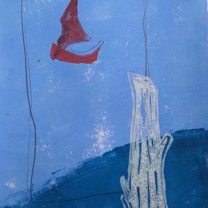 David Constantin - Red boat - 35 x 24 cm